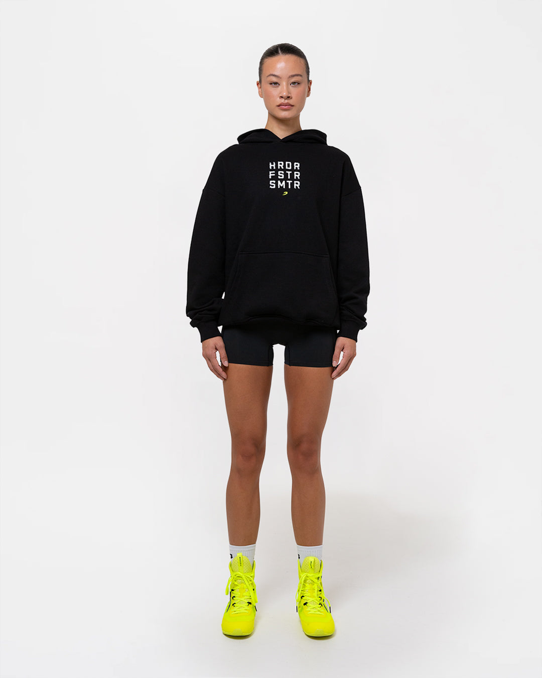 HRDR FSTR SMTR Oversized Hoodie - Black