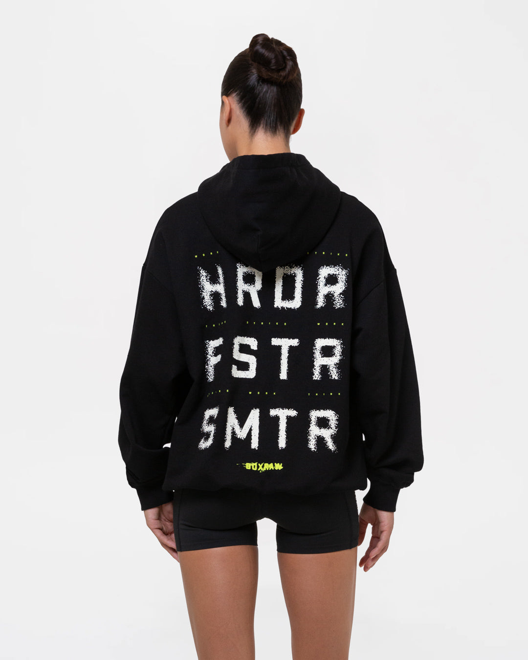 HRDR FSTR SMTR Oversized Hoodie - Black