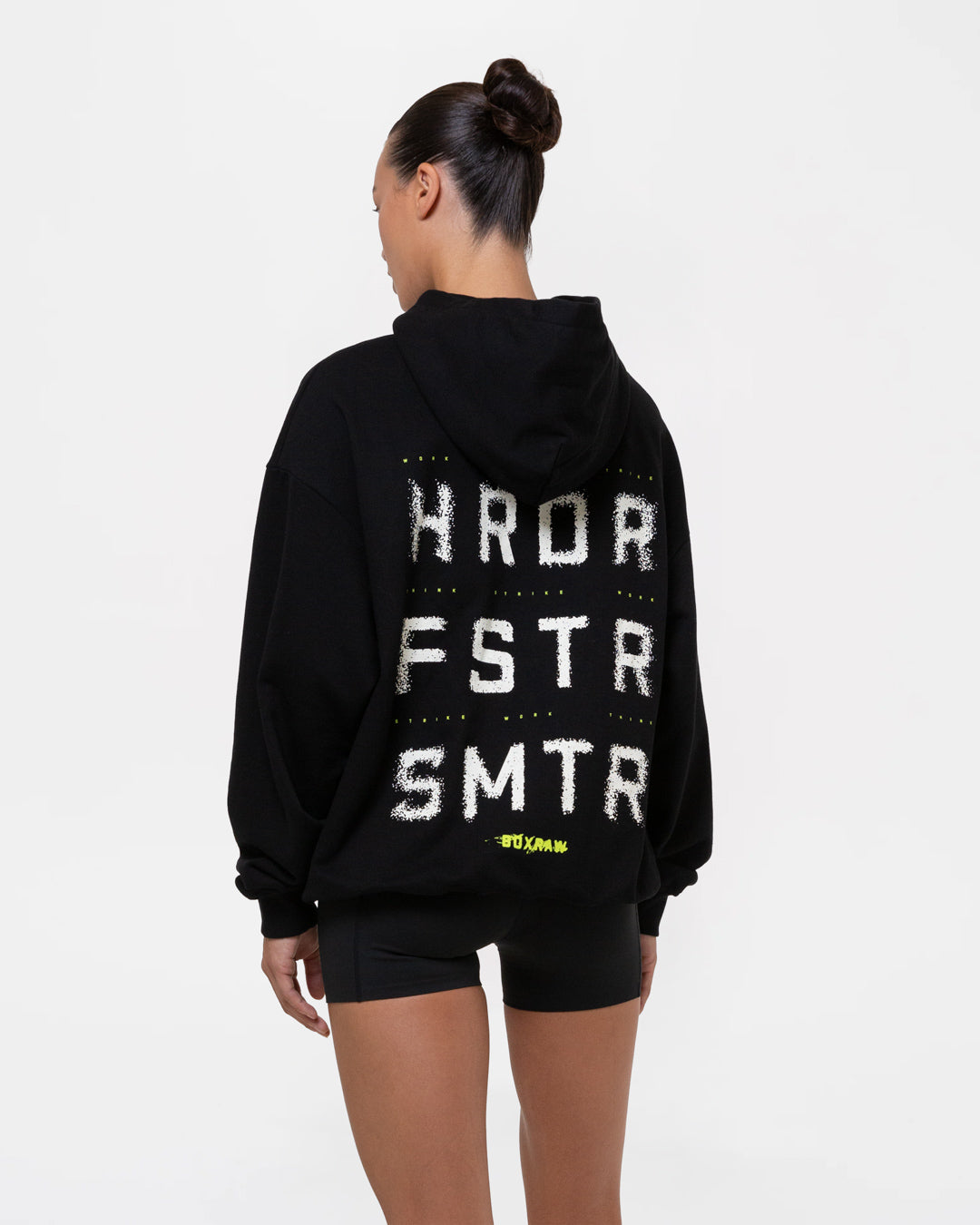 HRDR FSTR SMTR Oversized Hoodie - Black