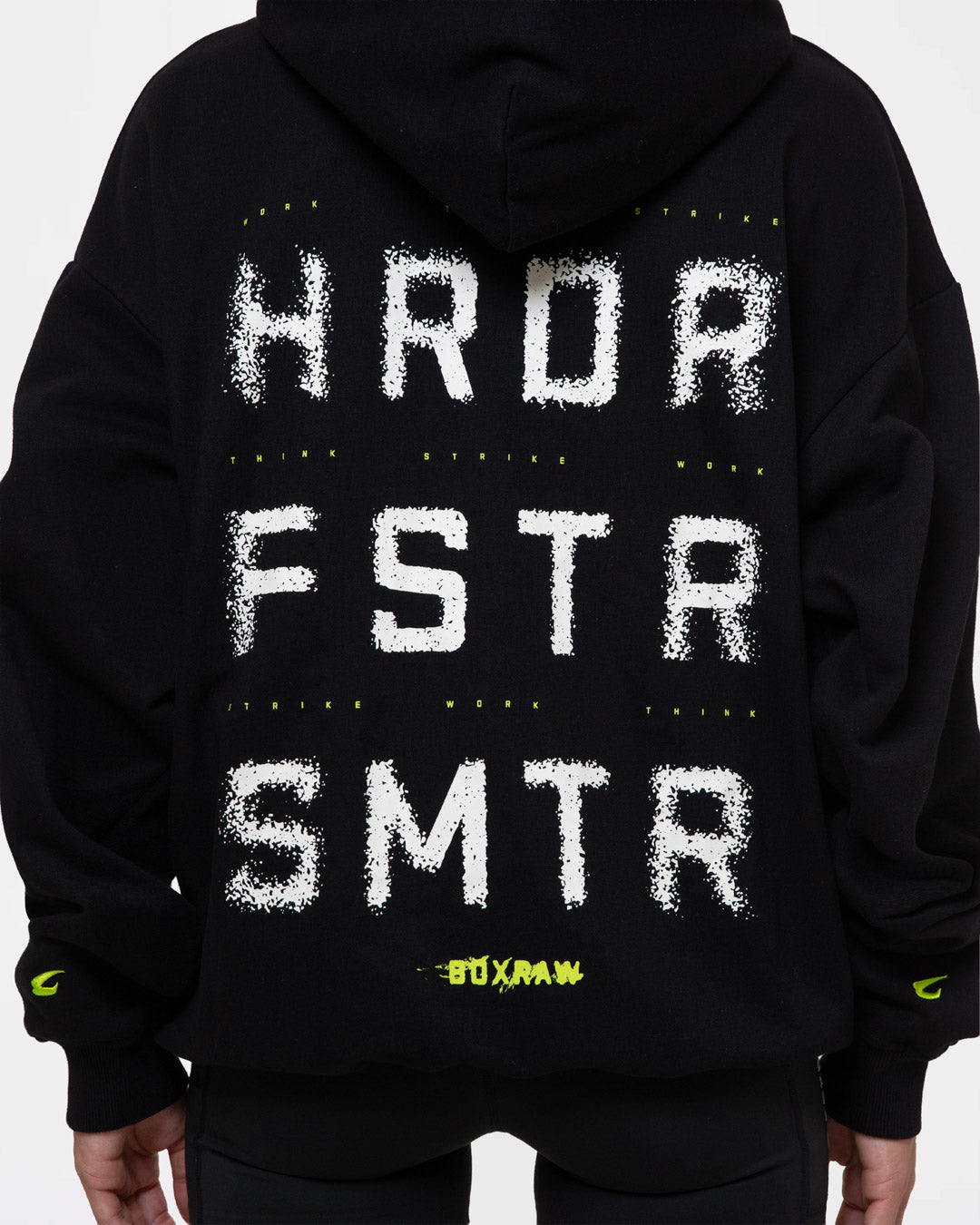 HRDR FSTR SMTR Oversized Hoodie - Black