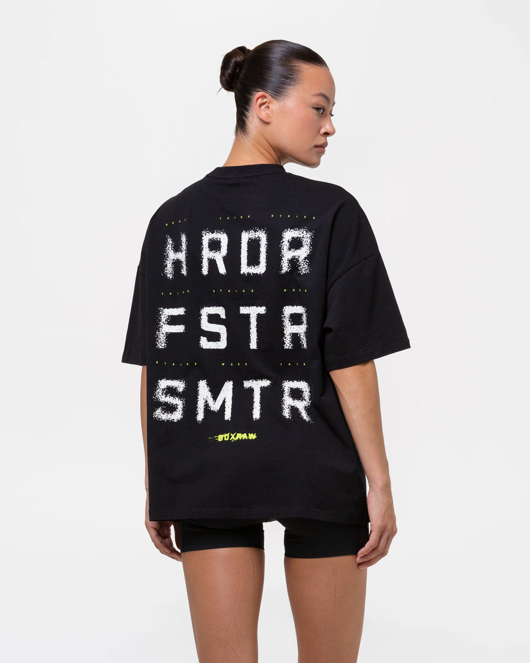 HRDR FSTR SMTR Oversized T-Shirt - Black
