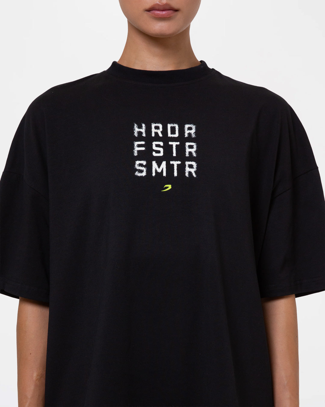 HRDR FSTR SMTR Oversized T-Shirt - Black