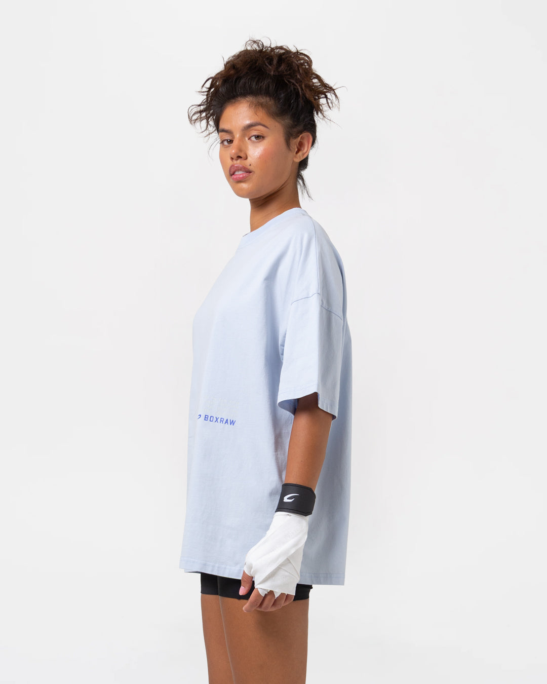 Sparring Club Fire Horse Oversized T-Shirt - Washed Baby Blue