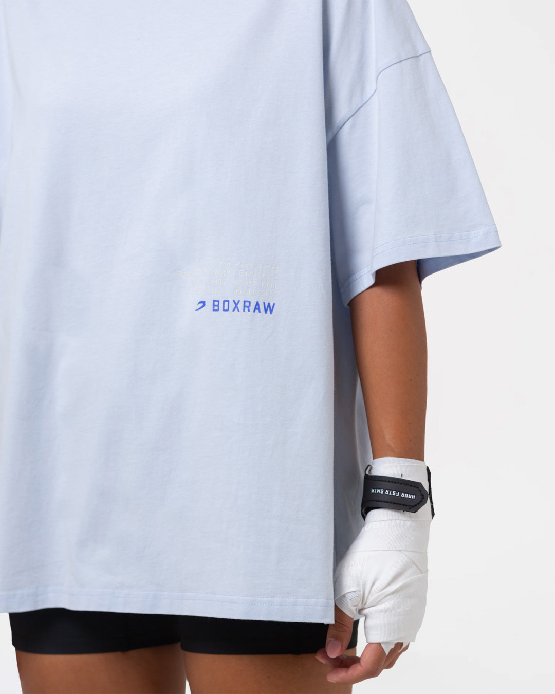 Sparring Club Fire Horse Oversized T-Shirt - Washed Baby Blue