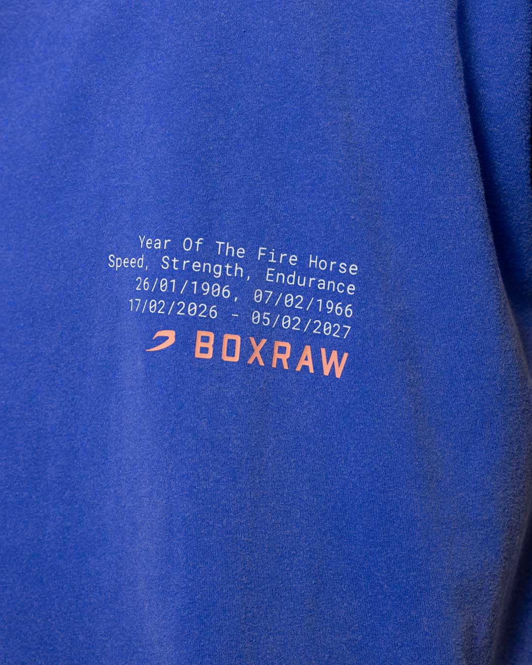 Sparring Club Fire Horse Oversized T-Shirt - Washed Blue