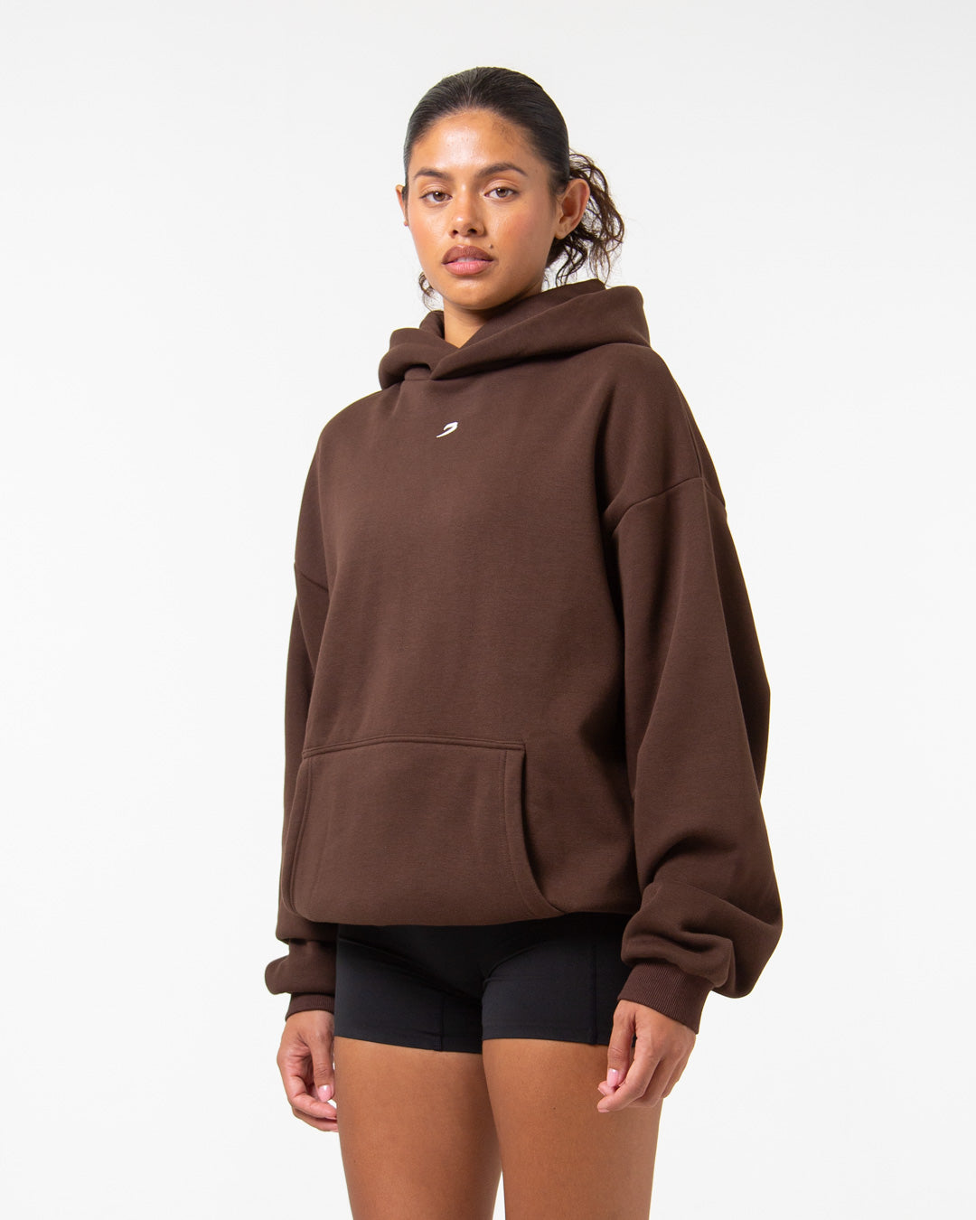 Strike Oversized Hoodie - Brown