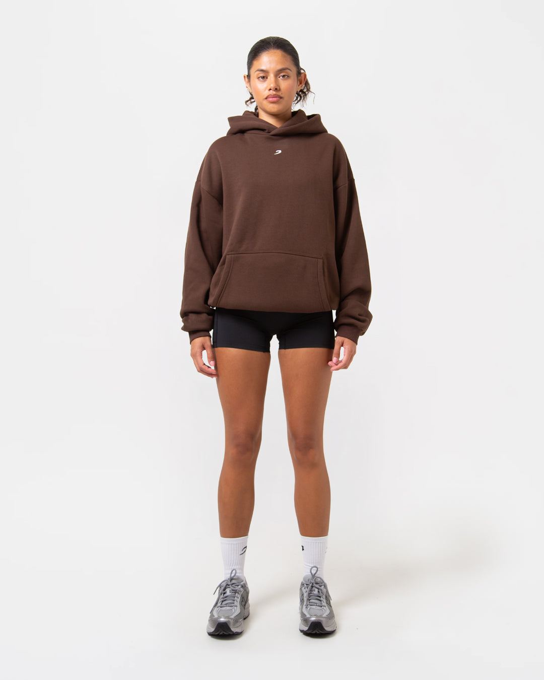 Strike Oversized Hoodie - Brown