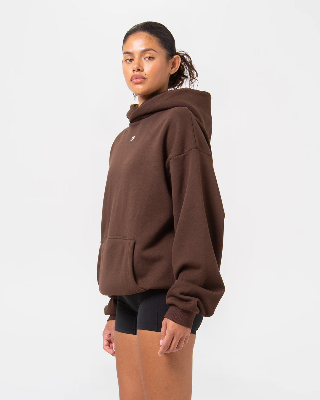 Strike Oversized Hoodie - Brown