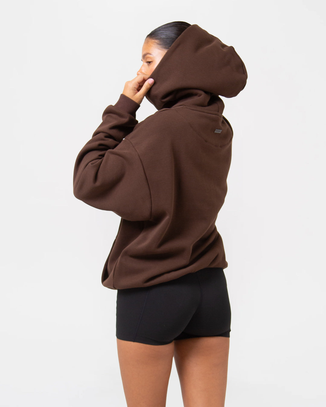 Strike Oversized Hoodie - Brown