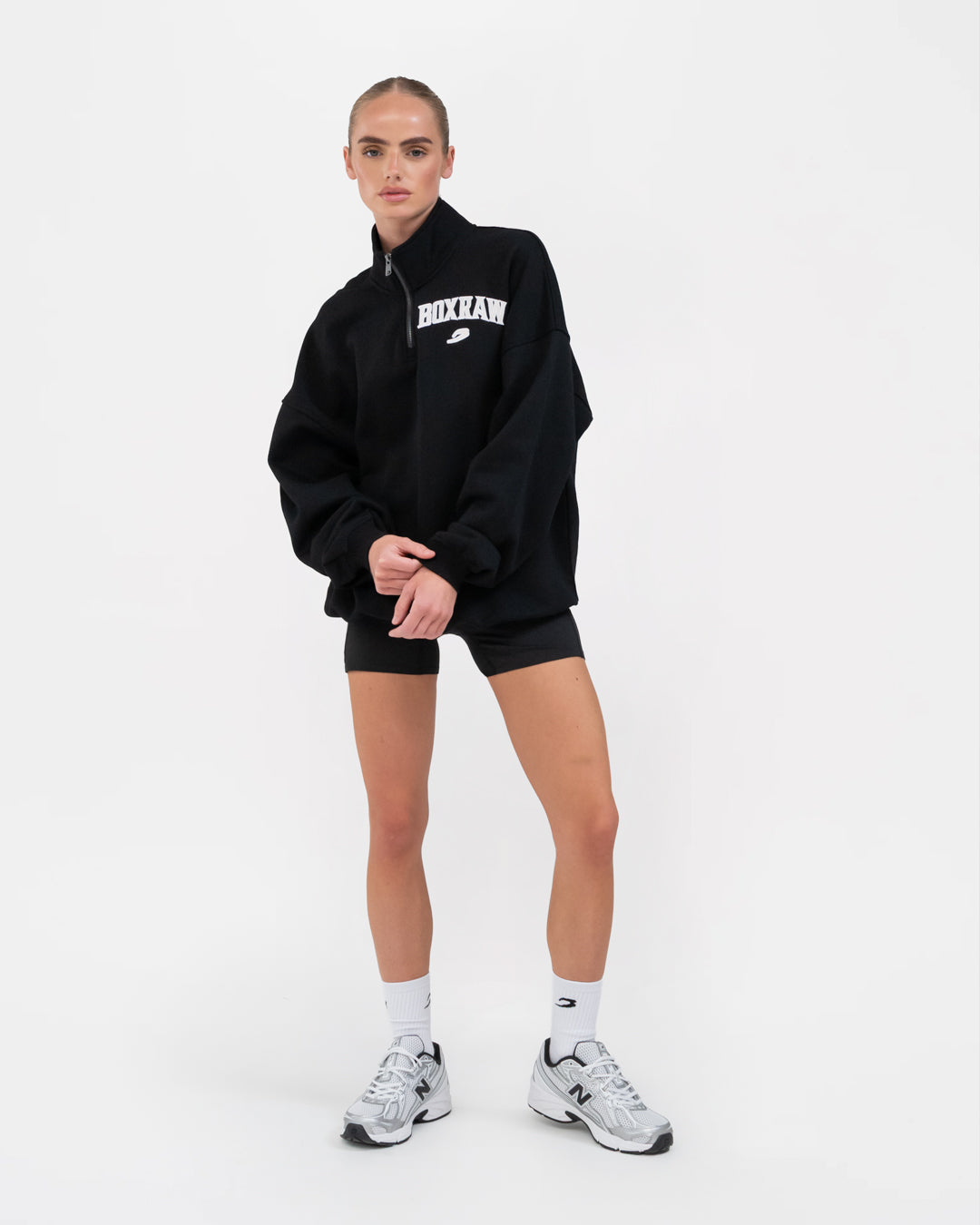 East Street 1/4 Zip - Black