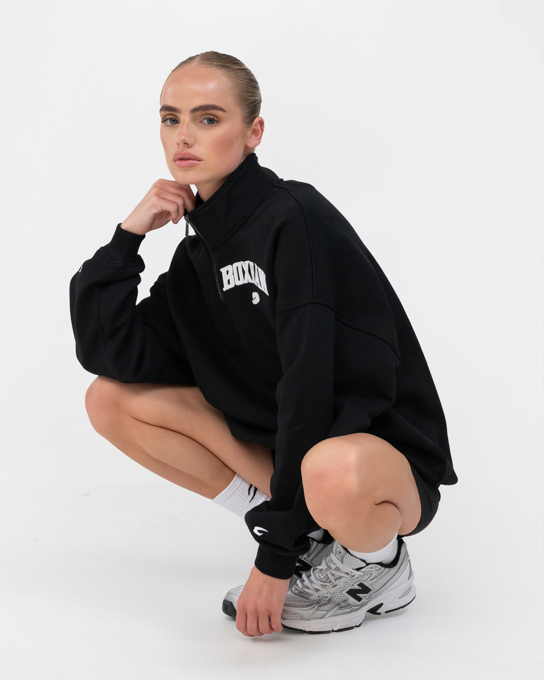 East Street 1/4 Zip - Black