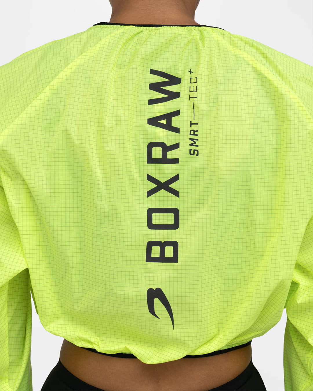 Genaro Cropped Windbreaker Crew - Neon Yellow