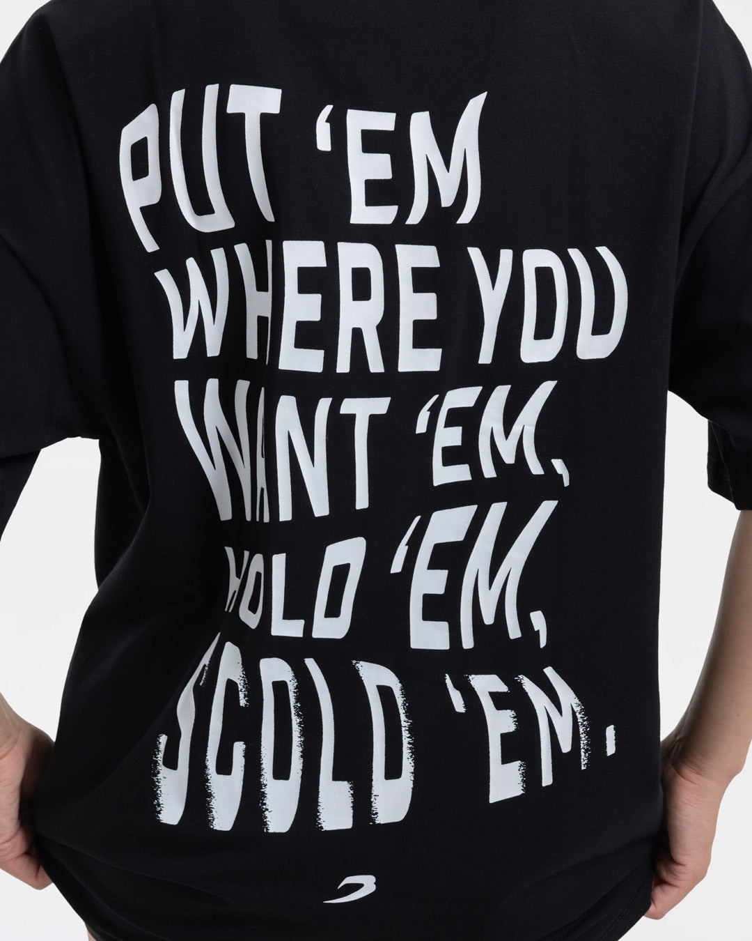 Hold 'Em Scold 'Em Oversized T-Shirt - Black