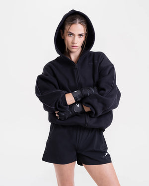 JoAnn Zip Hoodie - Black
