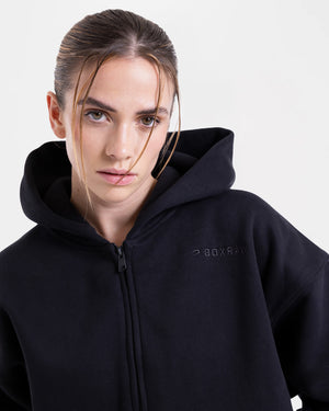 JoAnn Zip Hoodie - Black