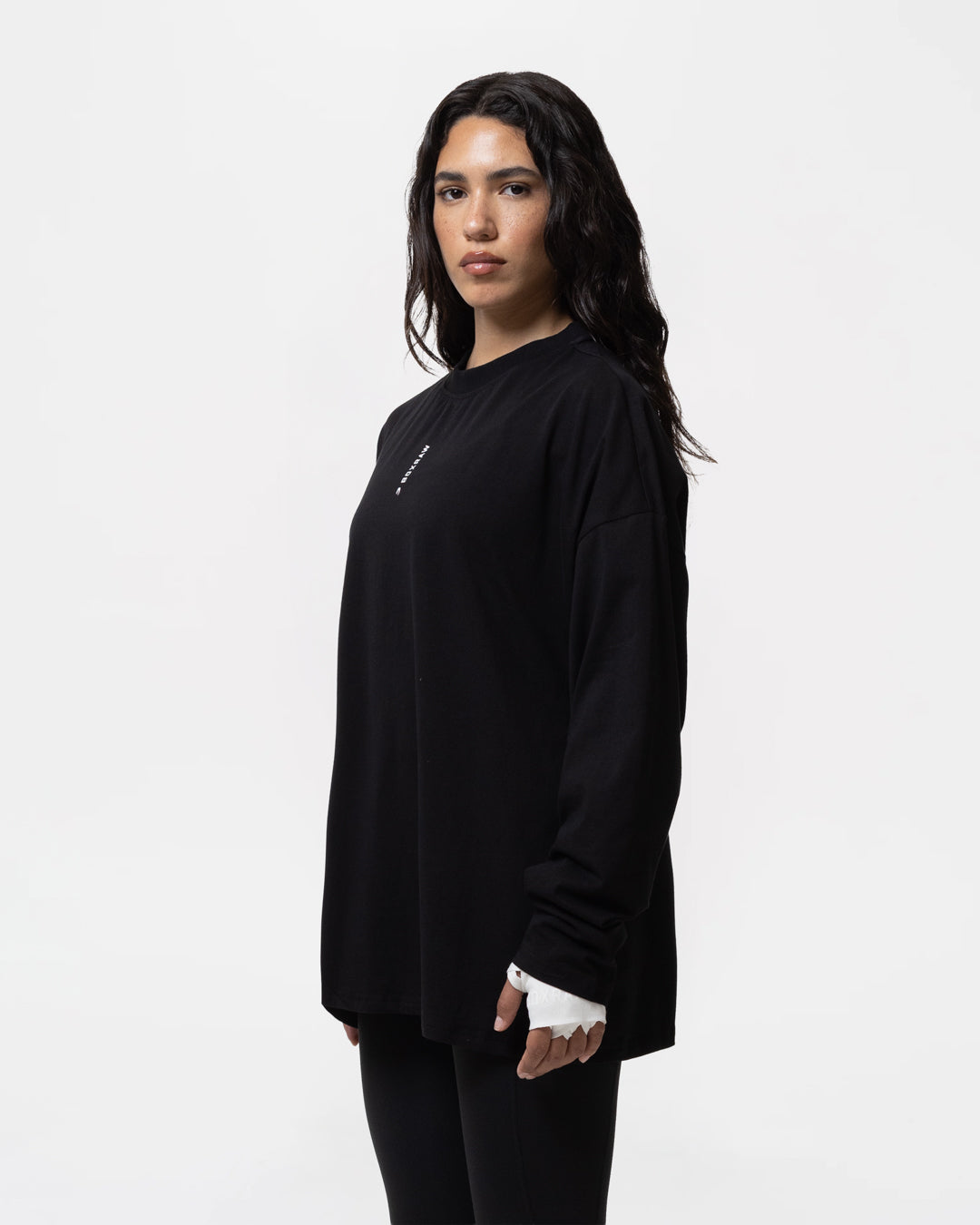 Lineal Long Sleeve T-Shirt - Black