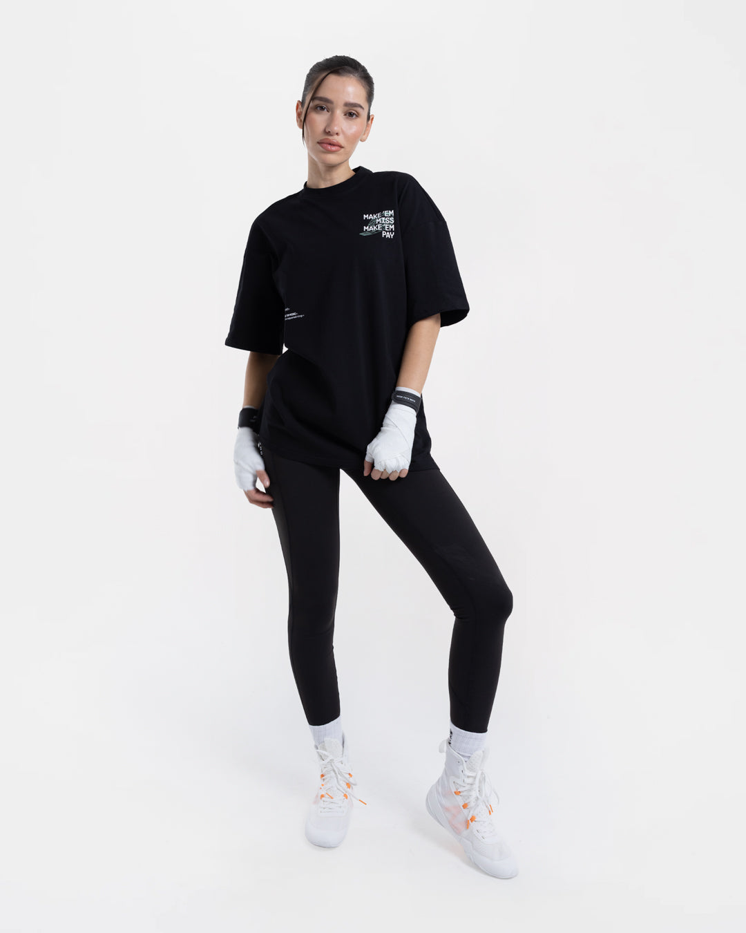Make 'Em Miss Oversized T-Shirt - Black