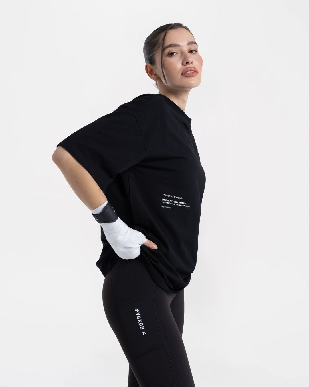 Make 'Em Miss Oversized T-Shirt - Black