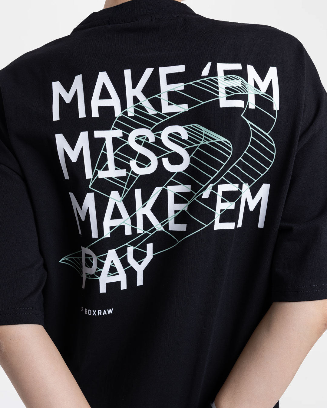Make 'Em Miss Oversized T-Shirt - Black