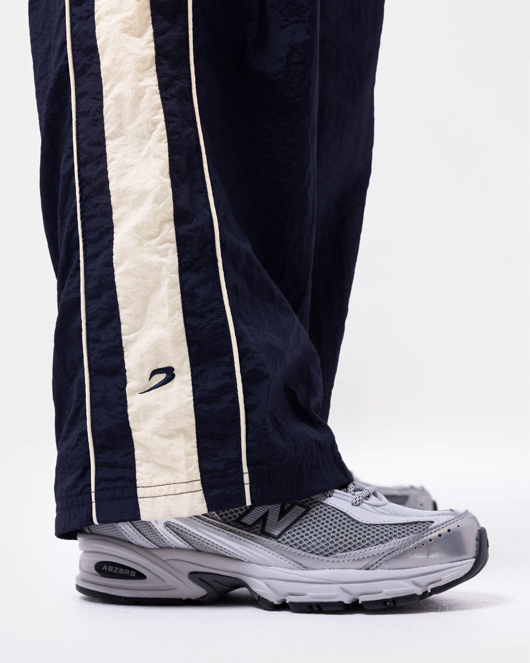 Nell Track Bottoms - Navy/Cream