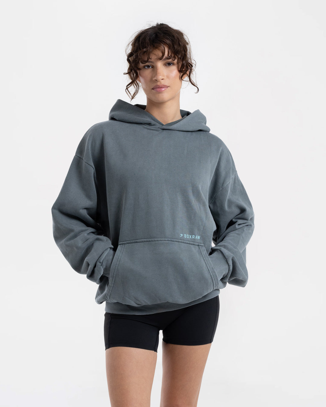 Sparring Club Oversized Hoodie - Washed Charcoal