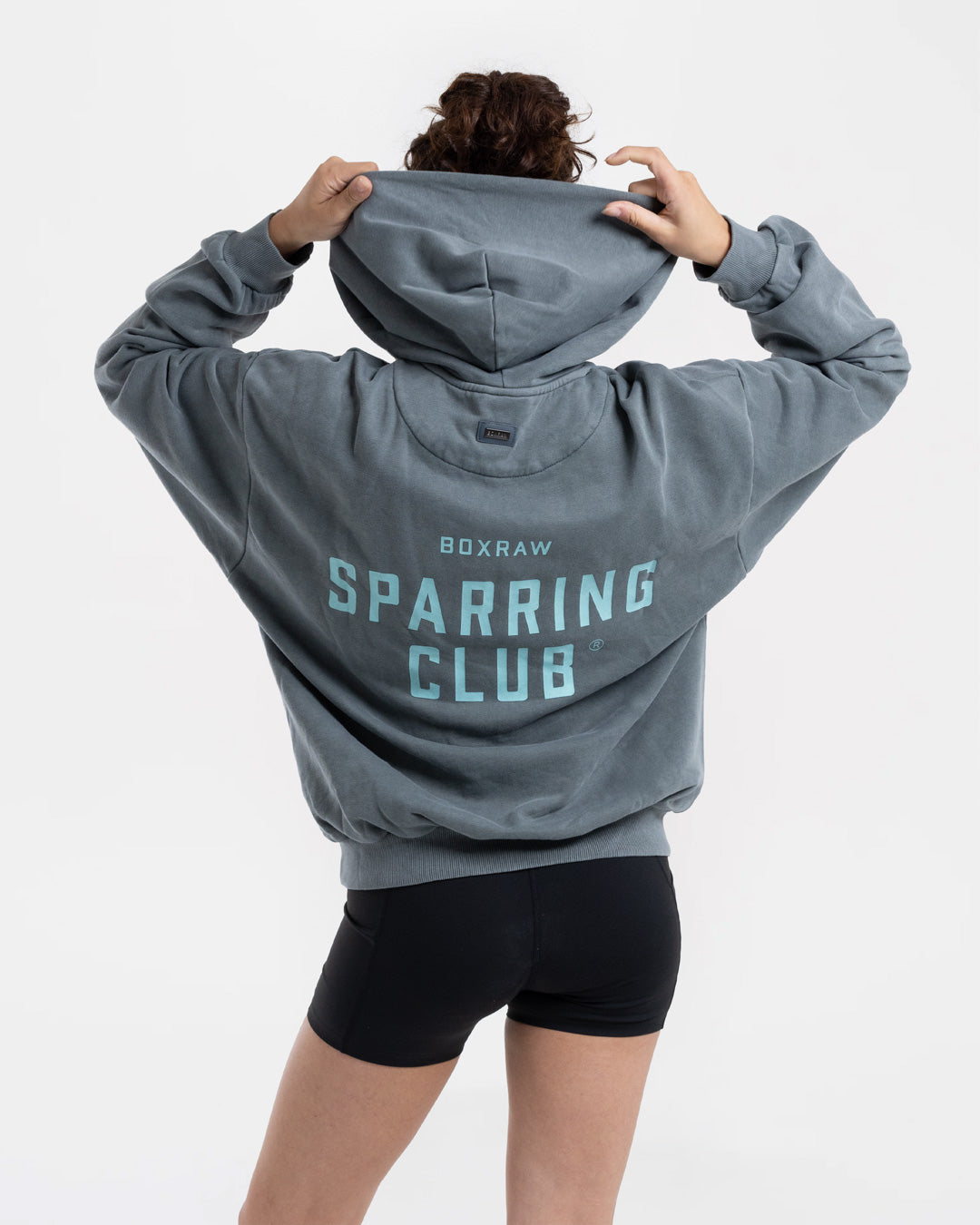 Sparring Club Oversized Hoodie - Washed Charcoal