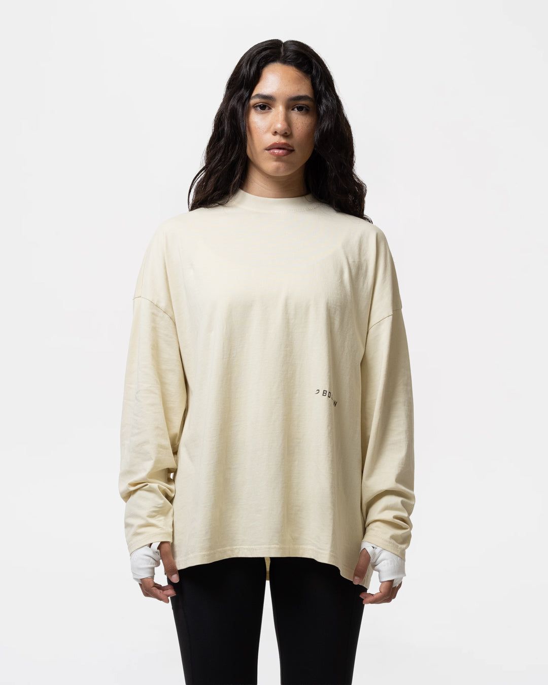 Sparring Club Long Sleeve T-Shirt - Washed Beige