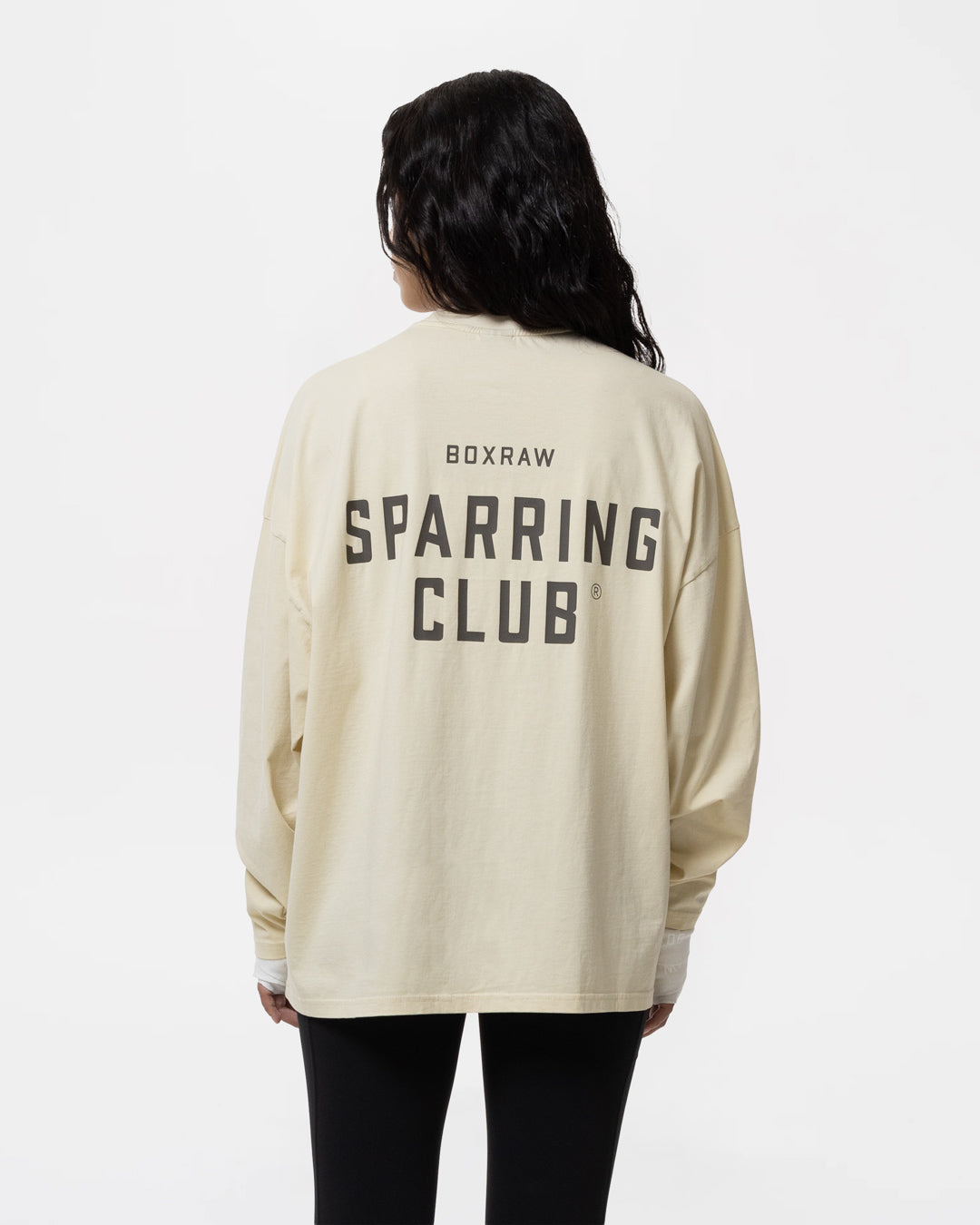 Sparring Club Long Sleeve T-Shirt - Washed Beige