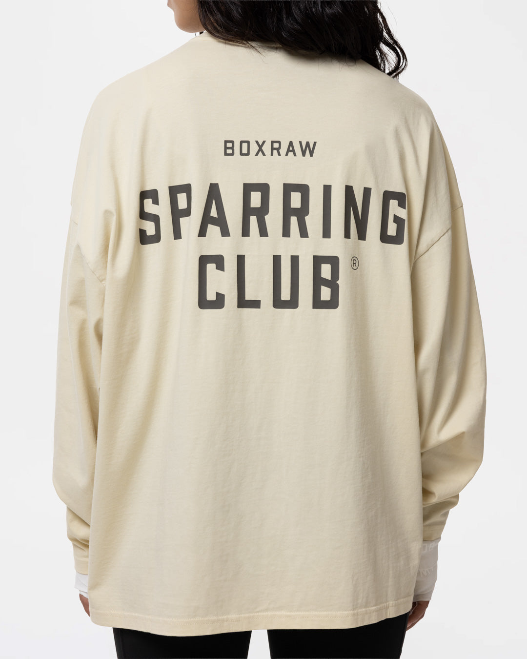 Sparring Club Long Sleeve T-Shirt - Washed Beige