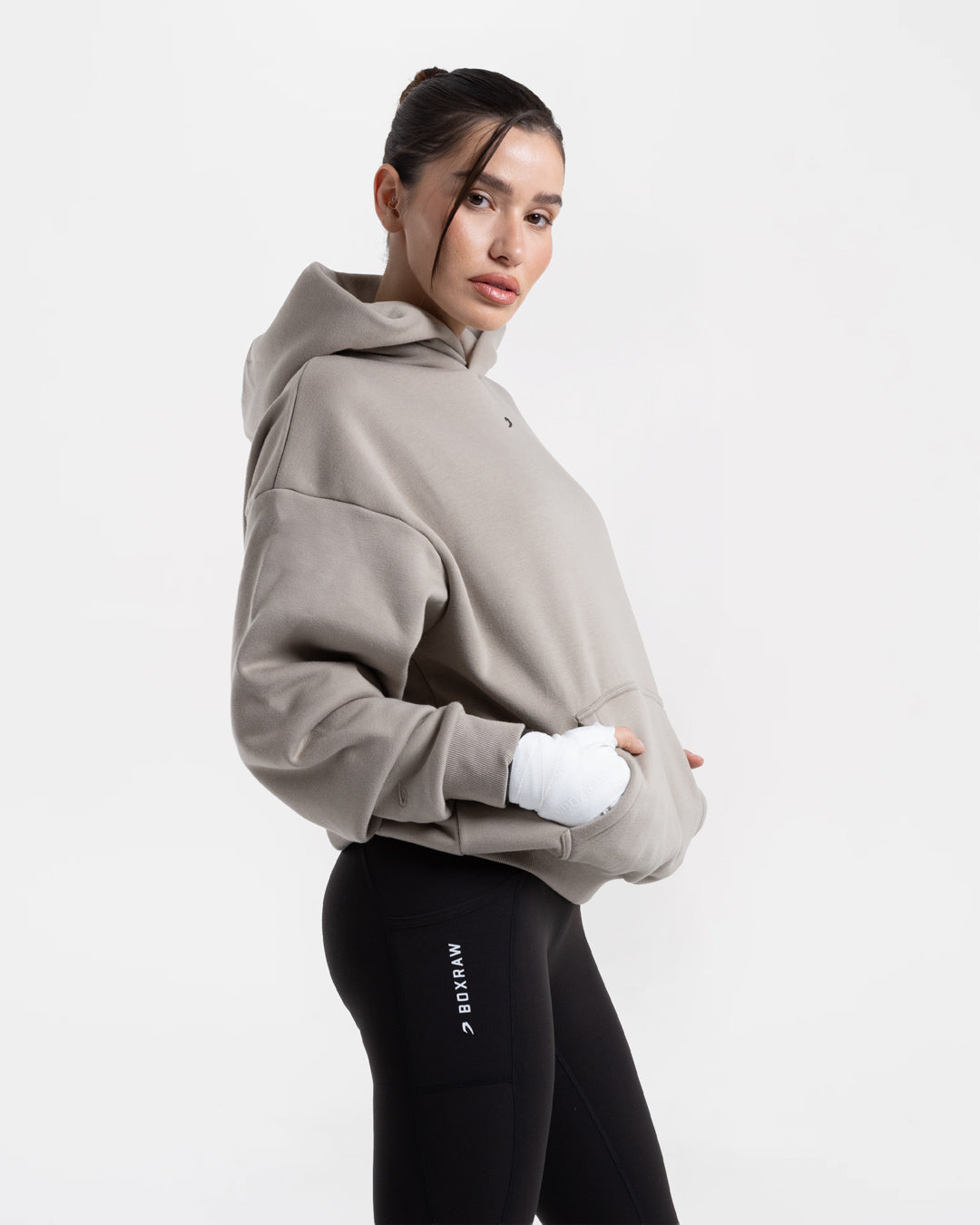 Strike Oversized Hoodie - Stone