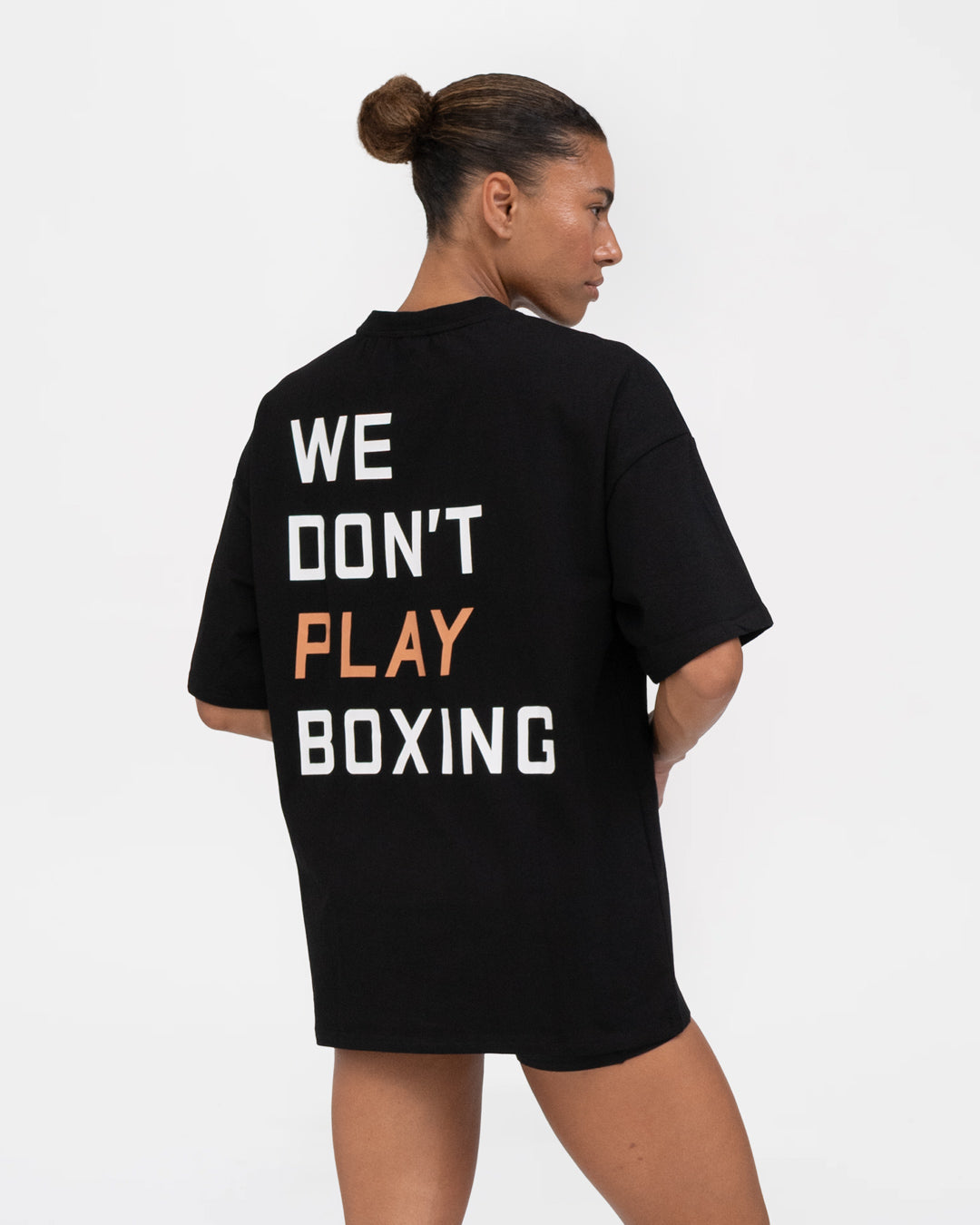 We Don't Play Boxing Oversized T-Shirt - Black