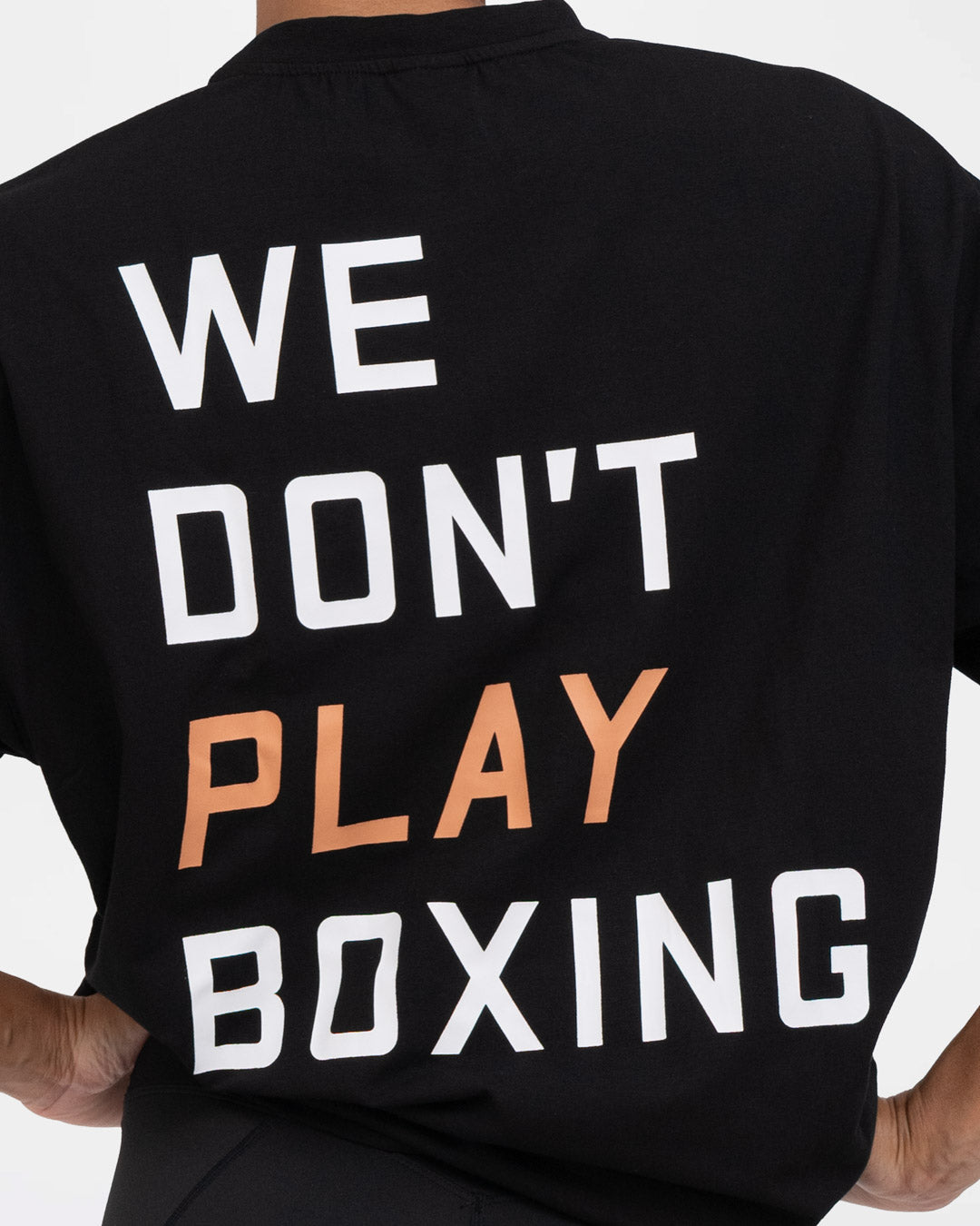 We Don't Play Boxing Oversized T-Shirt - Black