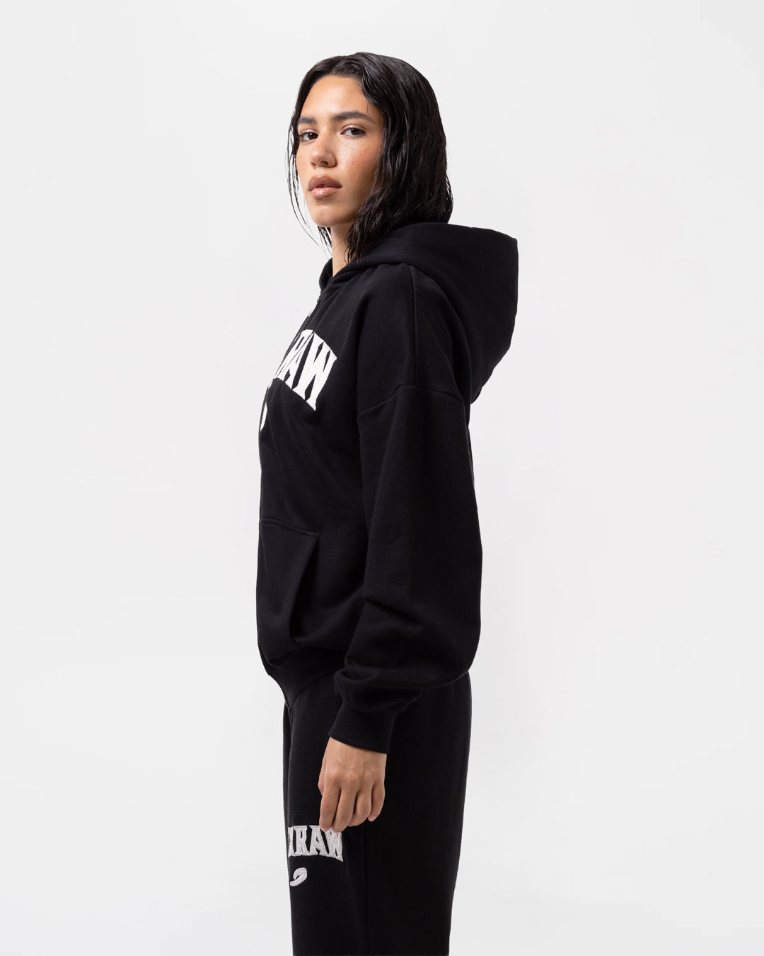 East Street Zip Up Hoodie - Black