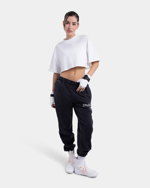 Strike Oversized Cropped T-Shirt - White