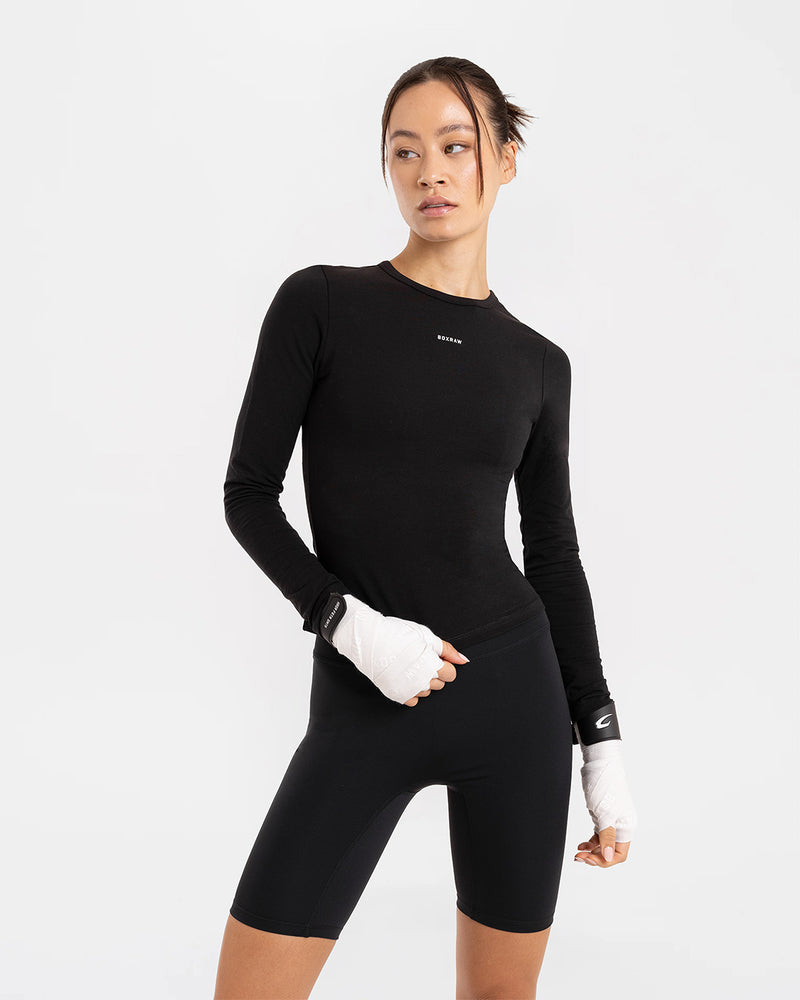 Annie Long Sleeve T-Shirt - Black