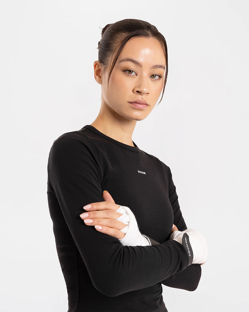 Annie Long Sleeve T-Shirt - Black