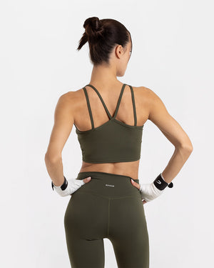 Annie Tank Bra - Dark Olive