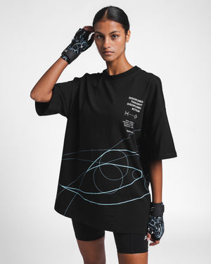 Disciplined Thought/Action Oversized T-Shirt - Black