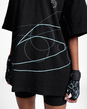 Disciplined Thought/Action Oversized T-Shirt - Black