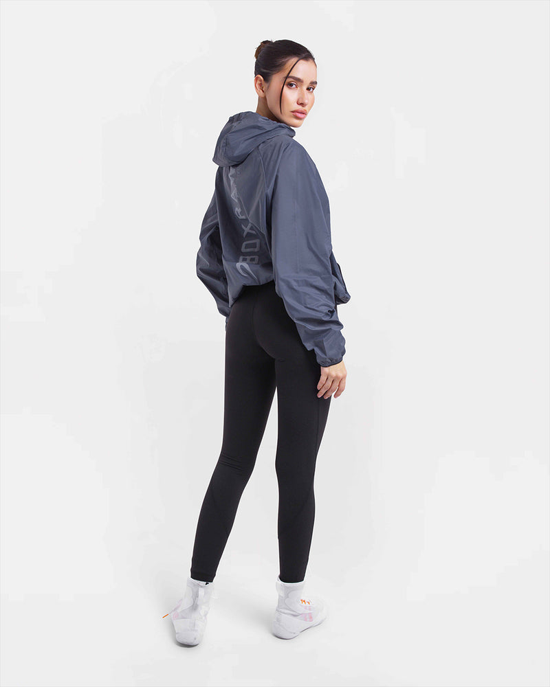 Genaro Zip Up Windbreaker - Charcoal