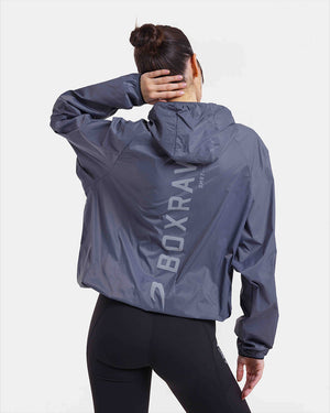 Genaro Zip Up Windbreaker - Charcoal