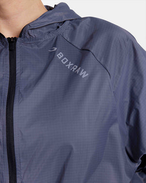 Genaro Zip Up Windbreaker - Charcoal