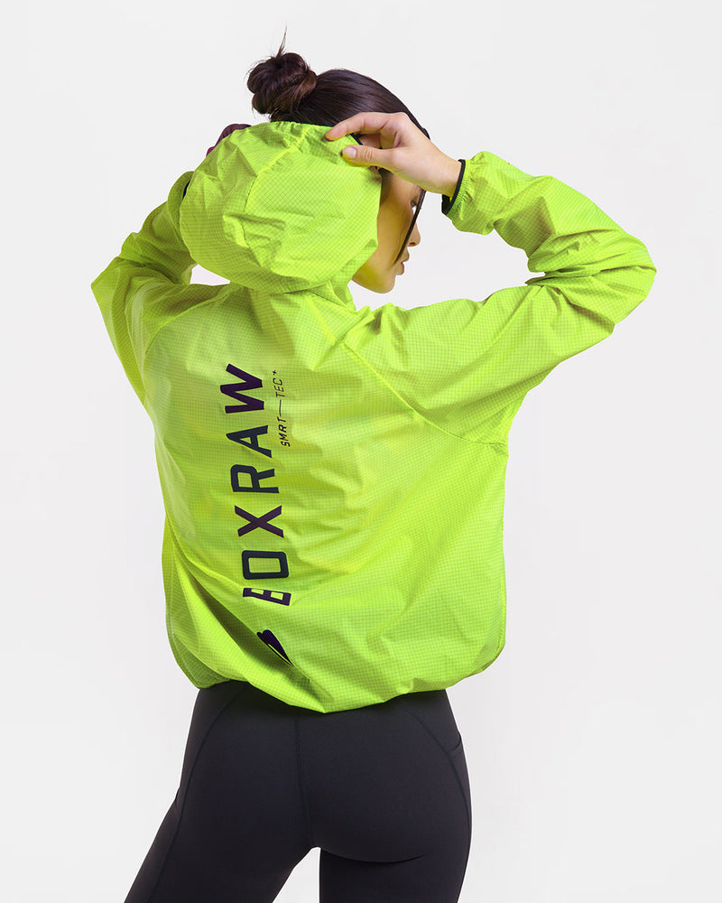 Genaro Zip Up Windbreaker - Neon Yellow