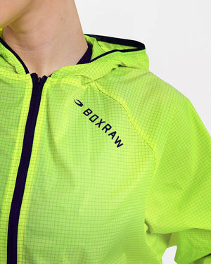 Genaro Zip Up Windbreaker - Neon Yellow