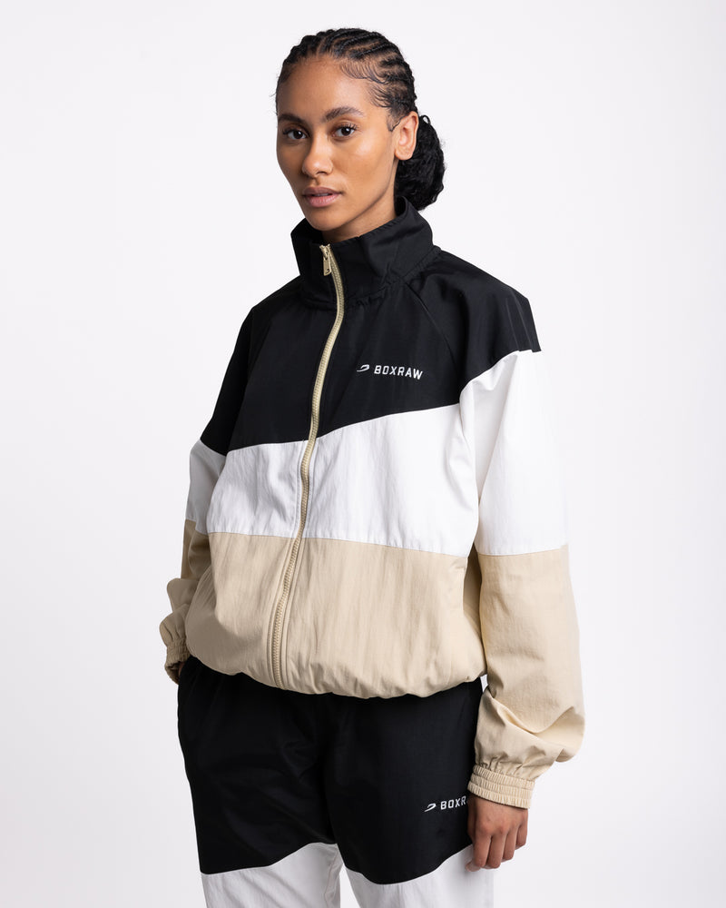 Harvey Jacket - Black/White/Beige