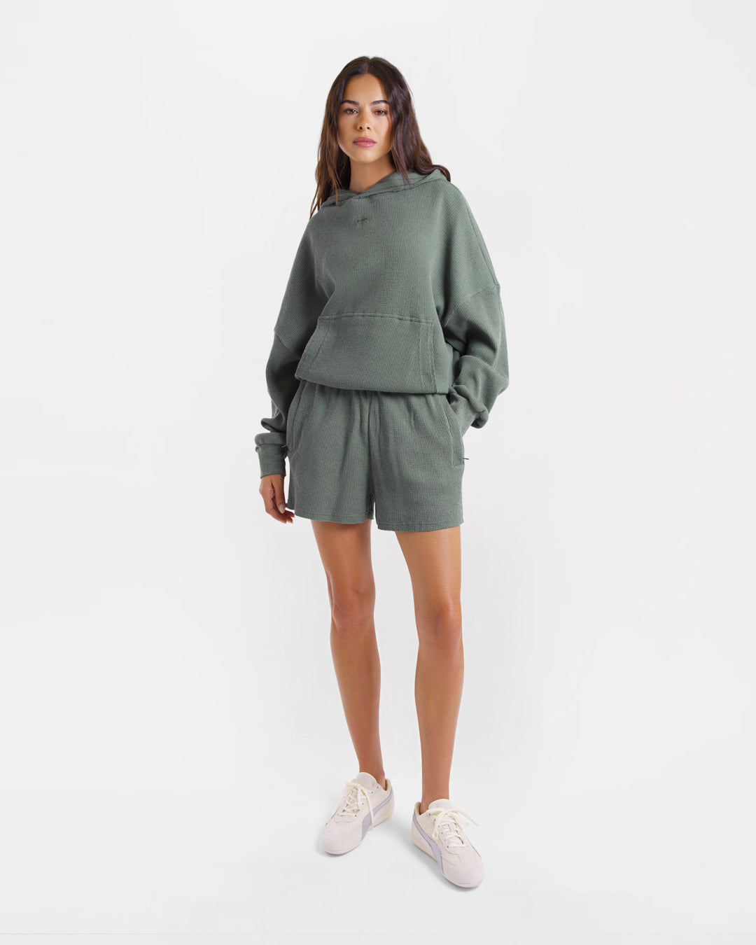 Shirley Waffle Shorts - Green