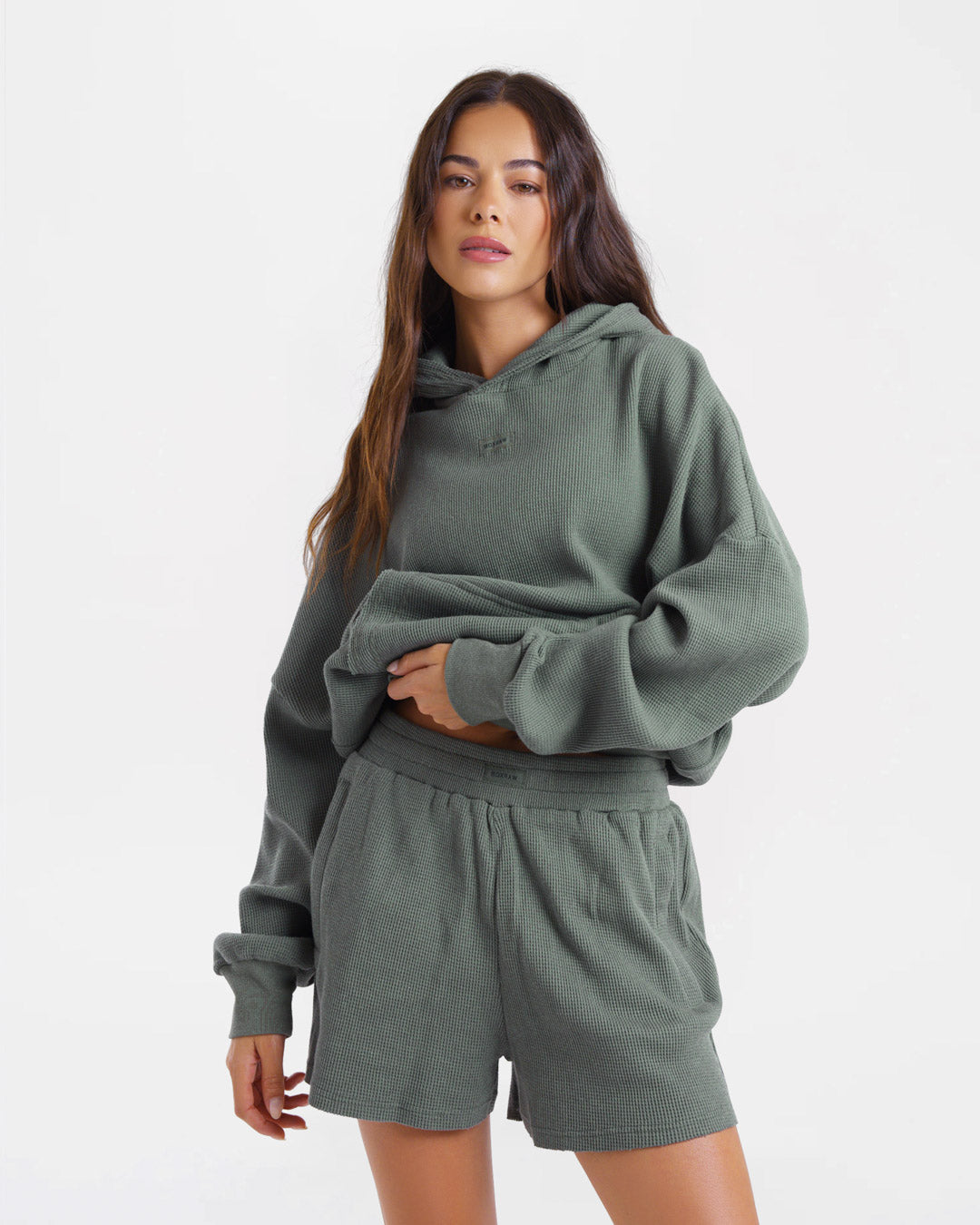 Shirley Waffle Shorts - Green