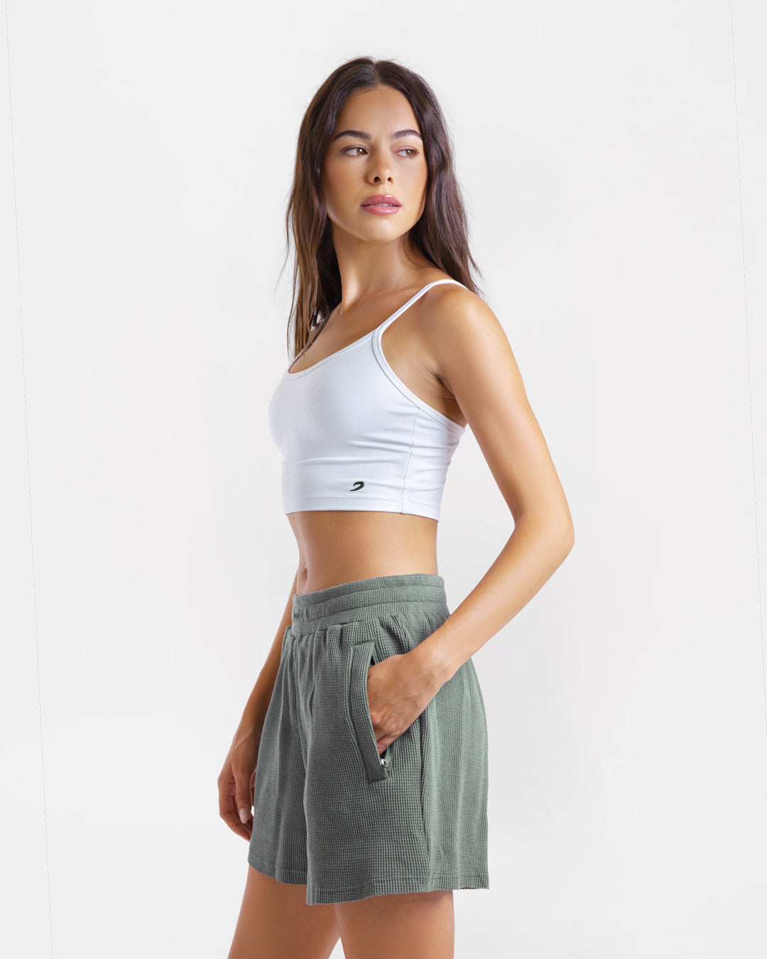 Shirley Waffle Shorts - Green