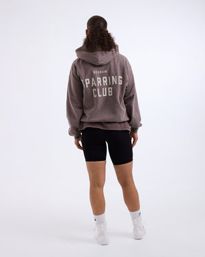 Sparring Club Oversized Hoodie - Washed Brown