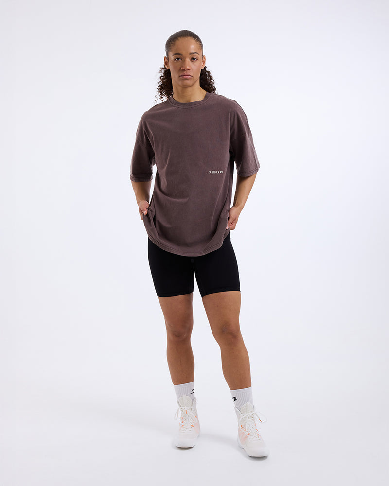 Sparring Club Oversized T-Shirt - Washed Brown